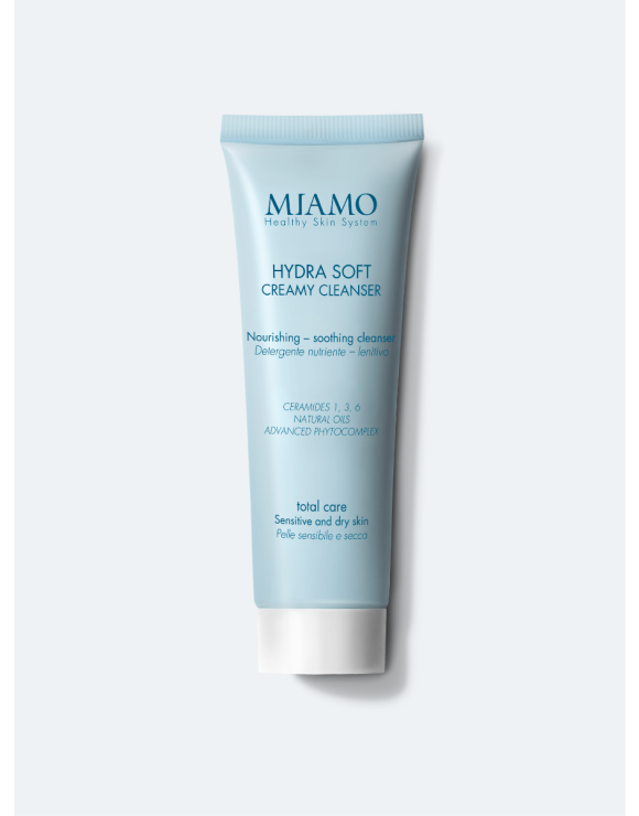 Crema HYDRA SOFT CREAMY CLEANSER 50ml su sfondo grigio